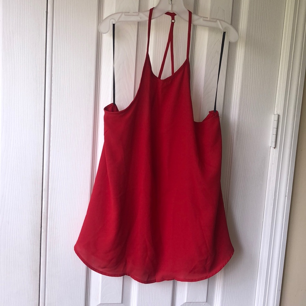 Forever 21 red women’s flowy tank top. Size small